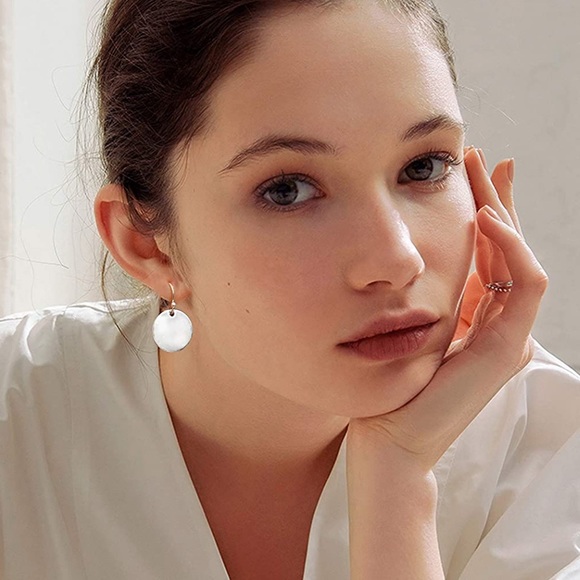 NEW 925 Sterling Silver 15MM Round Disc Earrings - Picture 4 of 5